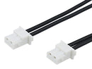 MOLEX 226207-1023 Cable Assembly, Mini-SPOX Receptacle to Mini-SPOX Receptacle, 2 Ways, 2.5 mm, 1 Row, 300 mm