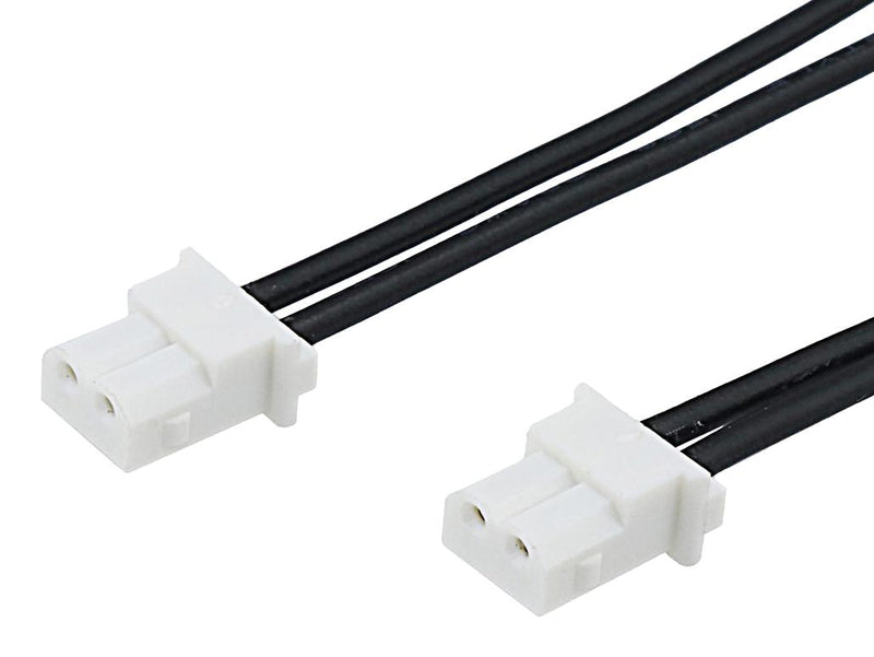 MOLEX 226207-1024 Cable Assembly, Mini-SPOX Receptacle to Mini-SPOX Receptacle, 2 Ways, 2.5 mm, 1 Row, 600 mm