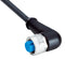 SICK YG2A15-020UB5XLEAX Sensor Cable, A Coded, Black, 90&deg; M12 Receptacle, Free End, 5 Positions, 2 m, 6.6 ft