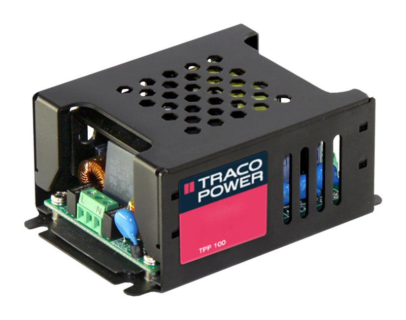 TRACO POWER TPP 100-128 AC/DC Enclosed Power Supply (PSU), ITE & Medical, 1 Outputs, 100 W, 28 VDC, 3.58 A