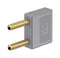 STAUBLI 24.0004-28 Banana Test Connector, Jack, 25 A, 60 VDC, Gold Plated Contacts, Grey
