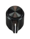 VISHAY ACCKMP1316NLS14 Knob, Round Shaft, 6.35 mm, Aluminium, Round with Side Indicator Line, 13 mm, ACCK Series