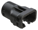 AMPHENOL SINE/TUCHEL ATMBS-005-0305 BACKSHELL, PLUG CONN, 3POS, 180DEG, BLK