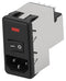 CORCOM - TE CONNECTIVITY 6609951-9.. Filtered IEC Power Entry Module, IEC C14, Medical, 3 A, 250 VAC, DPST, Dual