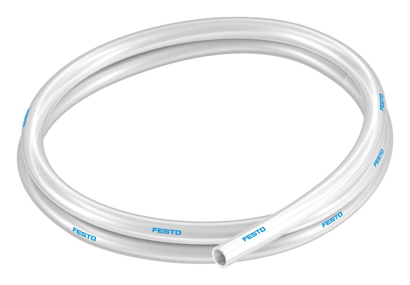 FESTO PUN-H-10X1,5-NT Pneumatic Tubing, 10 mm, 7 mm, PU (Polyurethane), Natural, 10 bar, 50 m