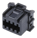 MOLEX 2202002041 Connector Housing, Black, 2 Row, Micro-Lock Plus 220200 Series, Receptacle, 4 Ways, 2 mm