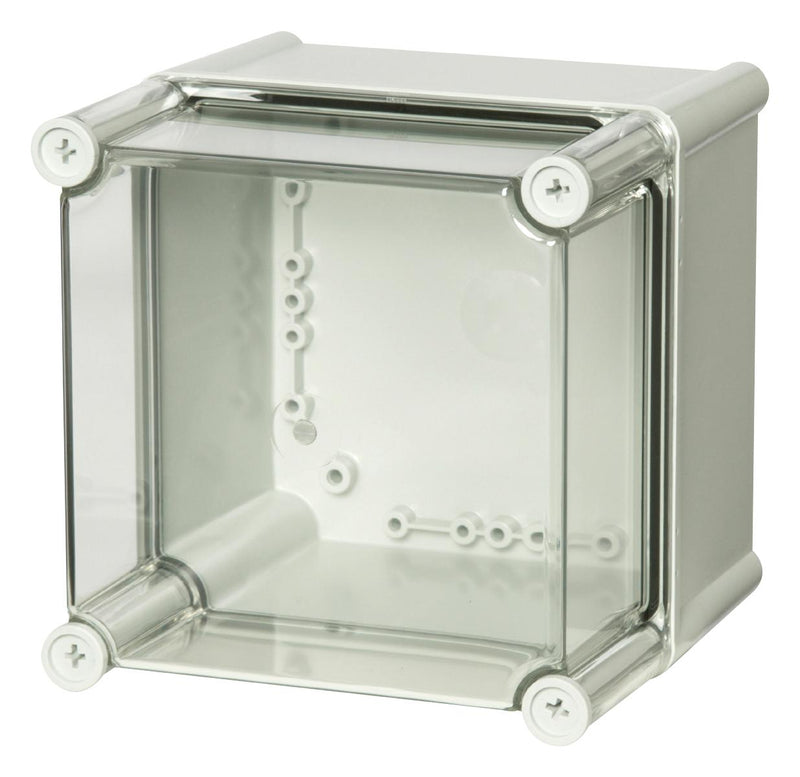 FIBOX PC 1919 18 T-2FSH ENCL. Plastic Enclosure, Multipurpose, Polycarbonate, 190 mm, 190 mm, 180 mm, IK08, IP65