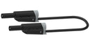 MULTICOMP PRO MP771105 Banana Test Lead, 4mm Banana Plug, Stackable, 4mm Stackable Banana Plug, 2.32 ", 59 mm, Black