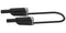 MULTICOMP PRO MP771087 Banana Test Lead, 4mm Banana Plug, Stackable, 4mm Stackable Banana Plug, 2.32 ", 59 mm, Black