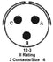 AMPHENOL INDUSTRIAL PT06J-12-3S CIRCULAR CONNECTOR PLUG, SIZE 12, 3 POSI