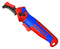 KNIPEX 16 50 145 SB Cable Stripping Knife, Guide Shoe, 146mm x 30mm x 42mm