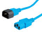 ROLINE 19.08.1527 Mains Power Cord, IEC 320 C14 Plug to IEC 320 C13 Receptacle, 800 mm, 10 A, 250 VAC, Blue