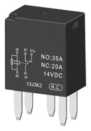MULTICOMP PRO MPCMA34-DC24V-A-R Automotive Relay, Bayonet, 24 VDC, 35 A, SPST-NO, Through Hole, PC Pin, MP Automotive Relays