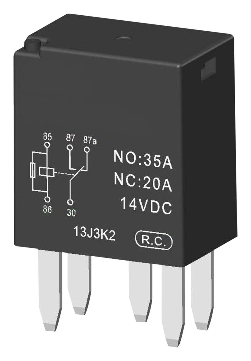 MULTICOMP PRO MPCMA34-DC24V-A-R Automotive Relay, Bayonet, 24 VDC, 35 A, SPST-NO, Through Hole, PC Pin, MP Automotive Relays