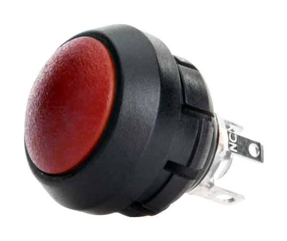 ITW SWITCHES SA12-RB-N-RD-S-N-G Industrial Pushbutton Switch, SA12 Series, 13.58 mm, SPDT-DB, Momentary, Round Domed, Red