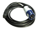 MULTICOMP PRO GW-151823 Mains Power Cord, IEC 60309 to IEC 60320-1 C19, 5 m, 16 A, 250 V, Black, MP-IP44 Commando Series