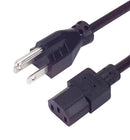 L-COM PCM1014 POWER CORD, NEMA 5/15 TO C13, 9.84 , BLK