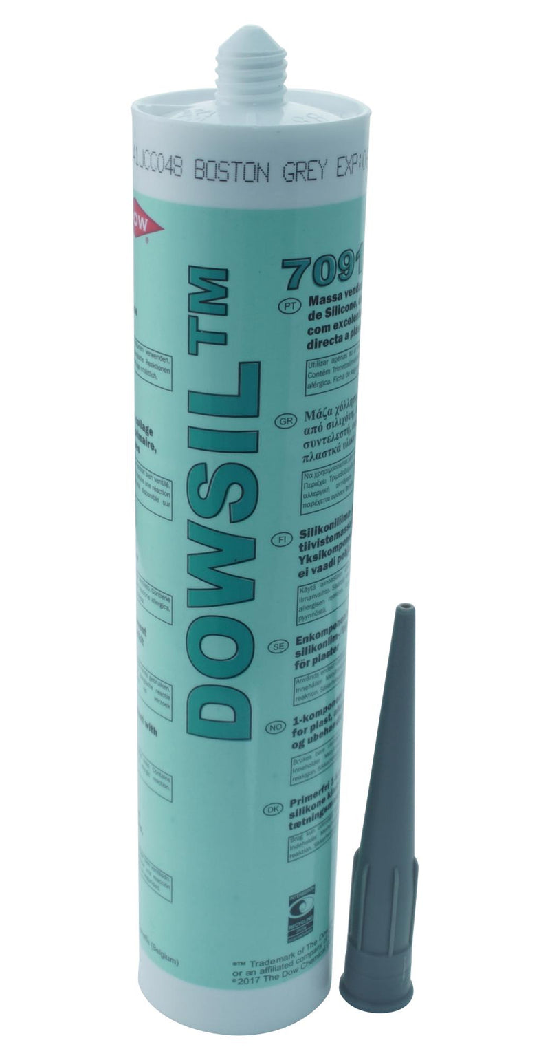 DOW 7091 BOSTON GREY, 310ML SILICONE ELASTOMER SEALANT, CRT, GRY