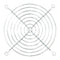 HIGHLAND HIG-W120 Fan Finger Guard, Steel - Wire Form, 120mm Axial Fans, 104.8 mm, Bright Nickel Chrome