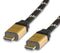 ROLINE 11.04.5501 Audio / Video Cable Assembly, High Speed, Ethernet, HDMI Plug, HDMI Plug, 3.28 ft, 1 m, Black GTIN UPC EAN: 7611990193431