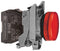 SCHNEIDER ELECTRIC XB4BVG4 LED Panel Mount Indicator, Pilot Light, Red, 120 VAC, 22 mm, 14 mA