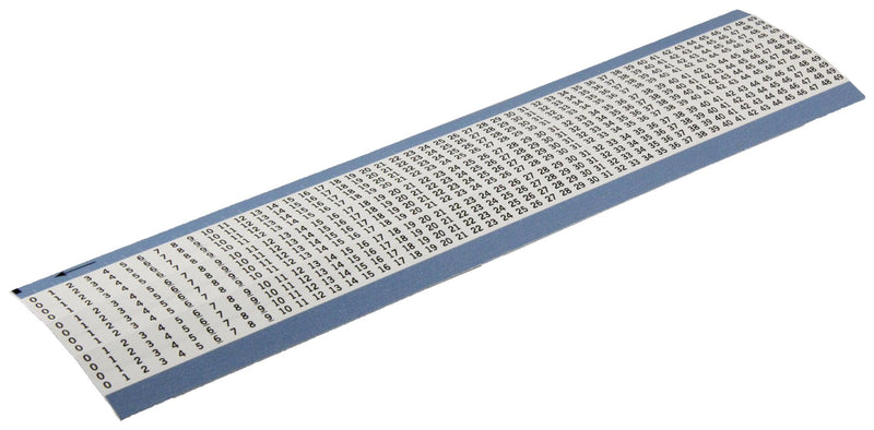 BRADY TMM-0-49-PK WIRE MARKER CARDS, 1.5IN/38MML, 0-49, BL