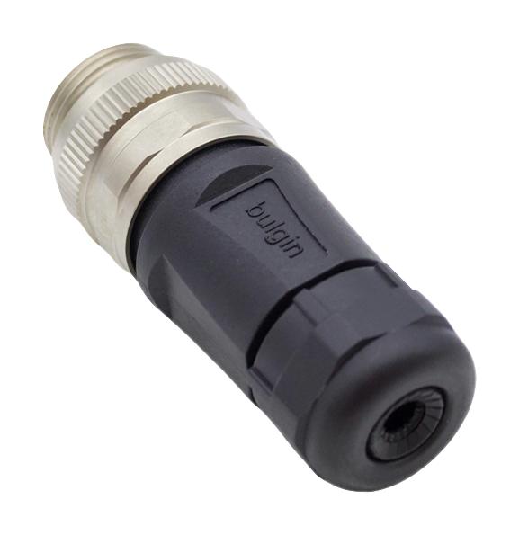 BULGIN LIMITED PXPTPU78FIM05ASTM22 Sensor Connector, Buccaneer Series, 7/8", Male, 5 Positions, Screw Pin, Straight Cable Mount