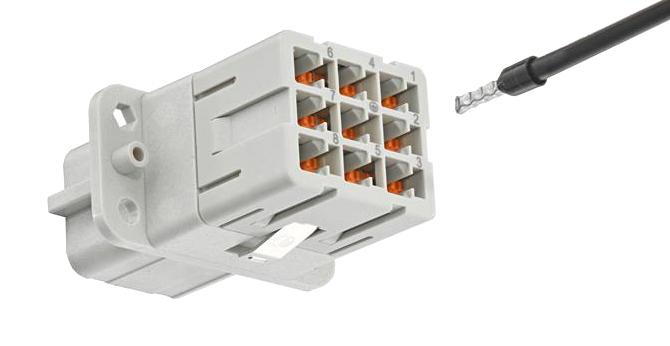 HARTING 09120085101 HEAVY DUTY INSERT, RCPT, 8POS, 16A
