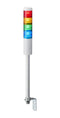 PATLITE LR5-402LENW-RYGB Signal Tower, Ethernet, Continuous, Flashing, 4 Tier, Amber/Blue/Green/Red, Pole Mount, 24 VDC, IP54
