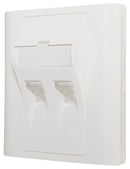TUK KP45K2 Faceplate, Angled, Faceplate, Keystones & Back Boxes, 2, ABS (Acrylonitrile Butadiene Styrene) Body