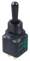 APEM 12148X778 Toggle Switch, IP67, On-Off-(On), DPDT, Non Illuminated, 12000X778 Series, Panel Mount, 4 A