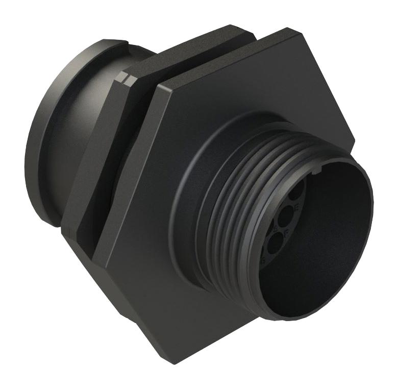AMPHENOL SINE/TUCHEL FLS714N19S03 Circular Connector, ecomate Aquarius Fathom Lock Series, Jam Nut Receptacle, 19 Contacts