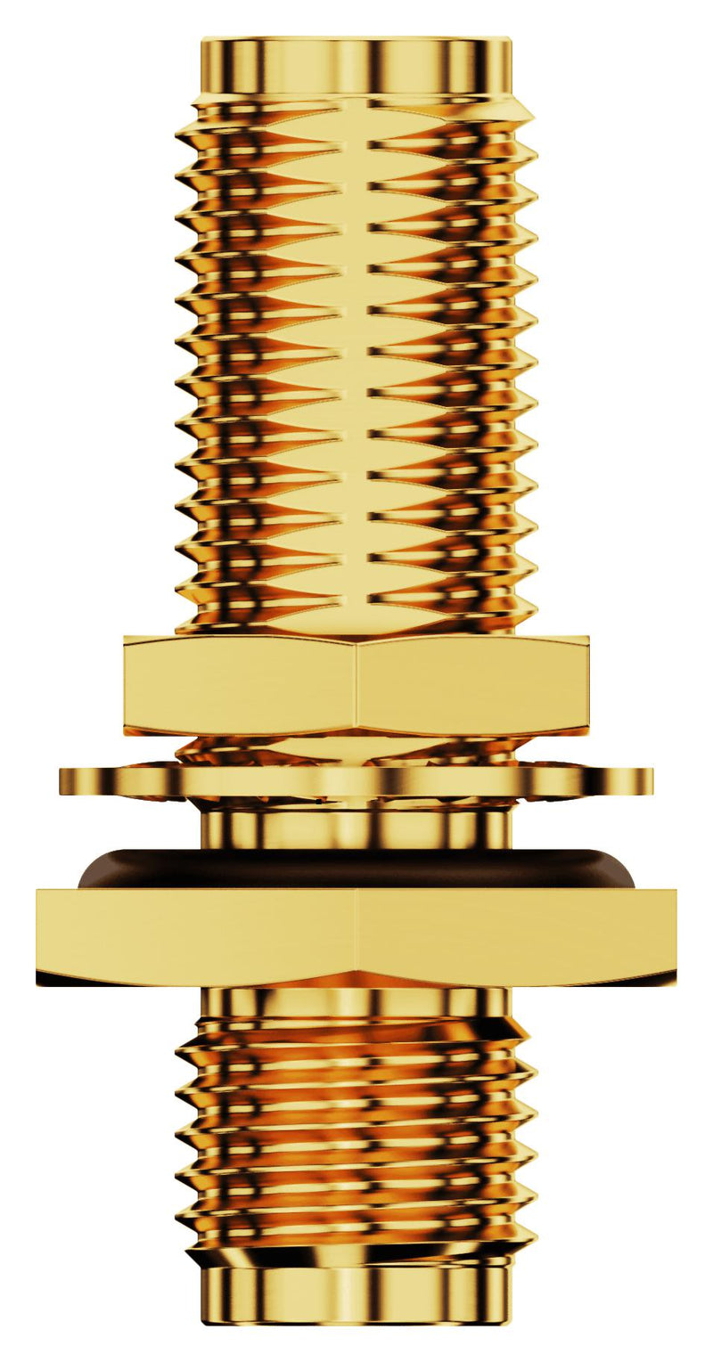 GCT RFAD-SA3SA2-01-N-A RF / Coaxial Adapter, IP67, 6 GHz, SMA, Jack, SMA, Jack, Straight Bulkhead Adapter, 50 ohm