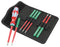 WERA K K VDE STAINLESS 8 EXTRA SLIM 1 TIE Screwdriver Set, VDE, Handle/Torx/Hook and Loop Fastener Strip, 8 Piece
