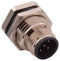 NORCOMP 860-005-113R004 Sensor Connector, VULCON Series, M12, Male, 5 Positions, PCB Pin, Straight Panel Mount