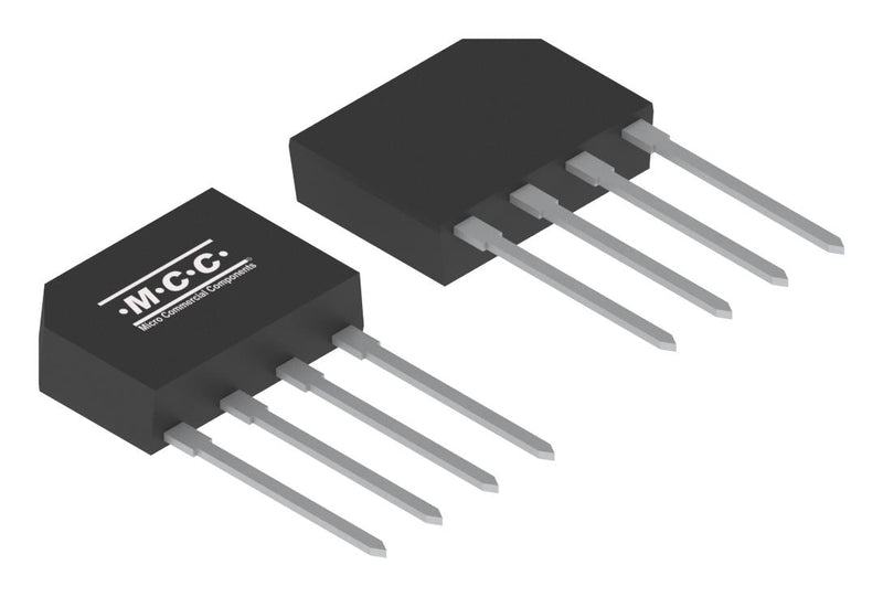 MICRO COMMERCIAL COMPONENTS KBP810G-BP Bridge Rectifier, Single Phase, 1 kV, 8 A, GBP, 4 Pins, 1 V