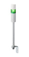 PATLITE LR5-102LEBW-G Signal Tower, Ethernet, Continuous, Flashing, 1 Tier, Green, 85 dB, Pole Mount, 4 Tone, 24 VDC, IP54