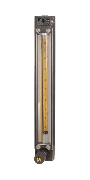 OMEGA FLDA3210G Flow Meter, 0.1 to 1 LPM, 200 psi, 1/8" FNPT, 5 % Accuracy, FLD Series