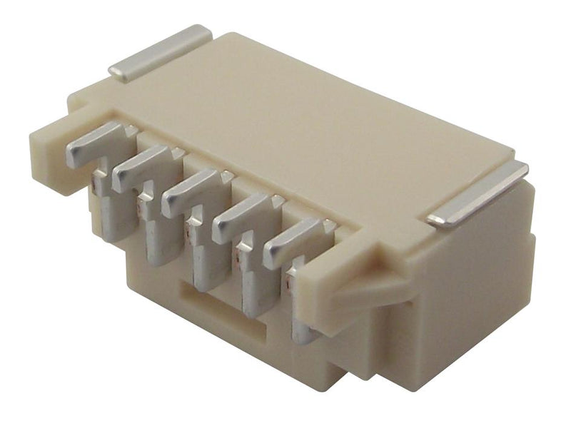 MOLEX 502352-0500 Pin Header, Signal, 2 mm, 1 Rows, 5 Contacts, Surface Mount Right Angle, DuraClik 502352