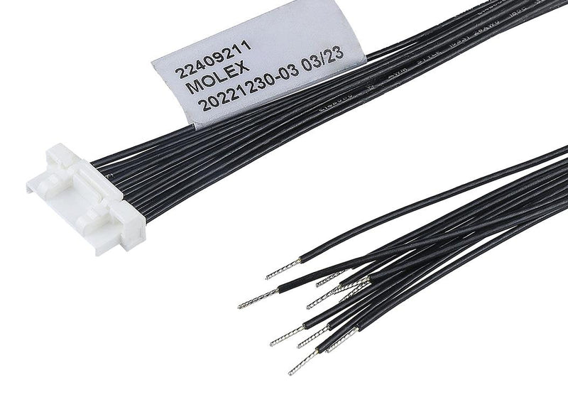 MOLEX 224092-1063 Cable Assembly, CLIK-Mate Plug to Free End, 6 Ways, 1.25 mm, 1 Row, 300 mm, 11.81 "