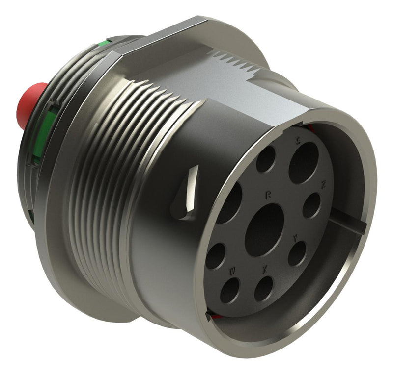 AMPHENOL SINE/TUCHEL AHDM04-24-09SN CIRCULAR CONNECTOR, RCPT, 24-09, CRIMP