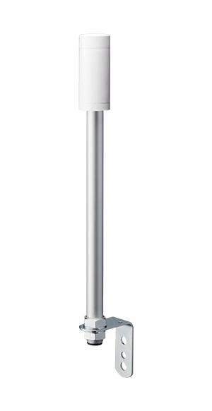 PATLITE LR4-02LJNW Body Unit, 40mm Modular LED Signal Tower, 24VDC, Pole Mount, L Bracket/Cable, Off White