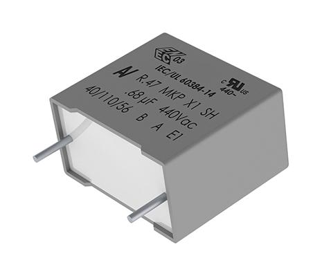 KEMET R474R322050A1KV057 Safety Capacitor, Metallized PP, Radial Box - 2 Pin, 0.22 &micro;F, &plusmn; 10%, X1, Through Hole