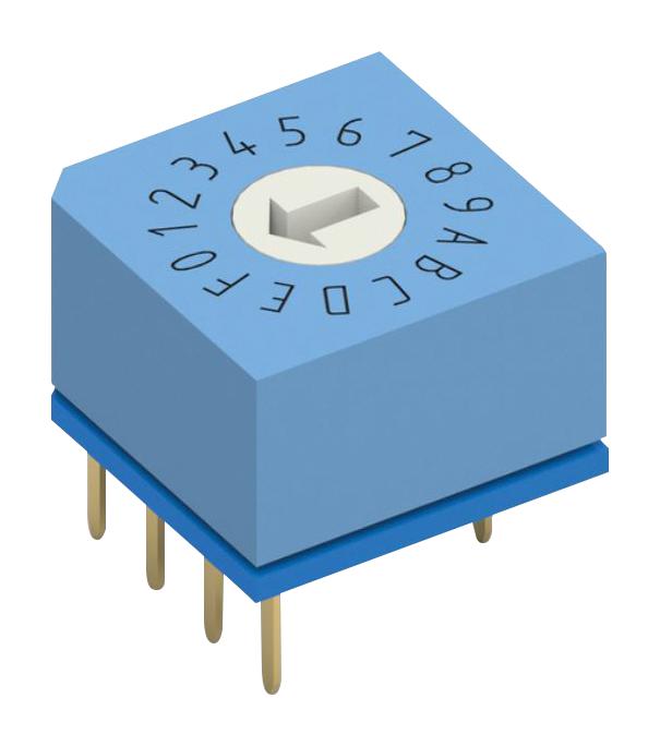 WURTH ELEKTRONIK 428517310911 Rotary Coded Switch, IP67, WS-ROTV Series, Through Hole, 10 Position, 42 VDC, Decimal Complement