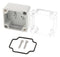 HAMMOND 1554A2GYCL Plastic Enclosure, Flat Lid, Multipurpose, Polycarbonate, 41 mm, 51 mm, 52 mm, IP68