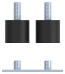 TE CONNECTIVITY SLC-VD8 Vibration Damper, 310 to 1050mm Height Safety Light Curtain, Set of 8, SLC Series 2447922-2