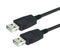 L-COM CAUALAL-4M USB Cable, Type A Plug to Type A Plug, 4 m, 13.1 ft, USB 2.0, Black