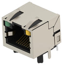 TE CONNECTIVITY 2501551-9 Modular Connector, RJ45 Jack, 1 x 1 (Port), 8P8C, Cat5, Through Hole Mount