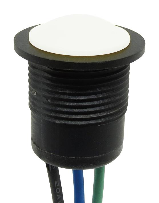 MULTICOMP PRO MPMD16-P2101Z-L001 Industrial Pushbutton Switch, MP Pushbutton Switches Round-Domed, 16 mm, SPDT, Off-(On)