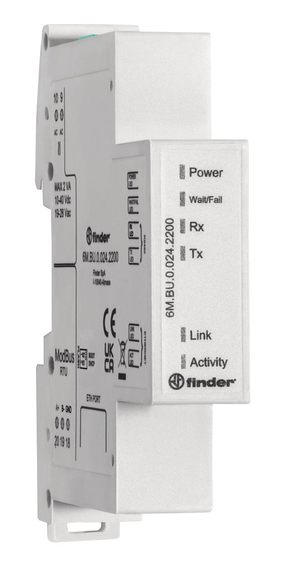 FINDER 6M.BU.0.024.2200 Circuit Breaker Accessory, Finder 6M Series Power Analysers